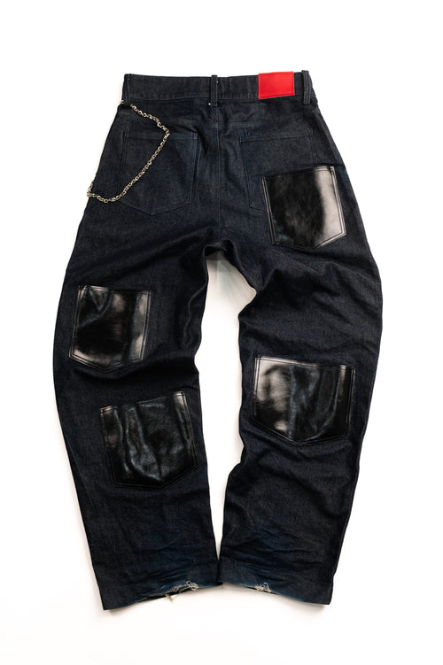 HBY RAW DENIM THUG PANT